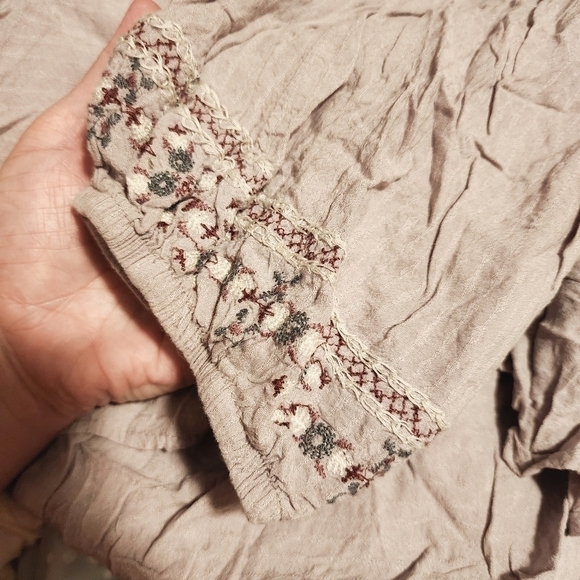 Knox Rose Peasant Top Lilac Purple Women's XL Boho Bohemian Embroidered Details - Picture 8 of 11